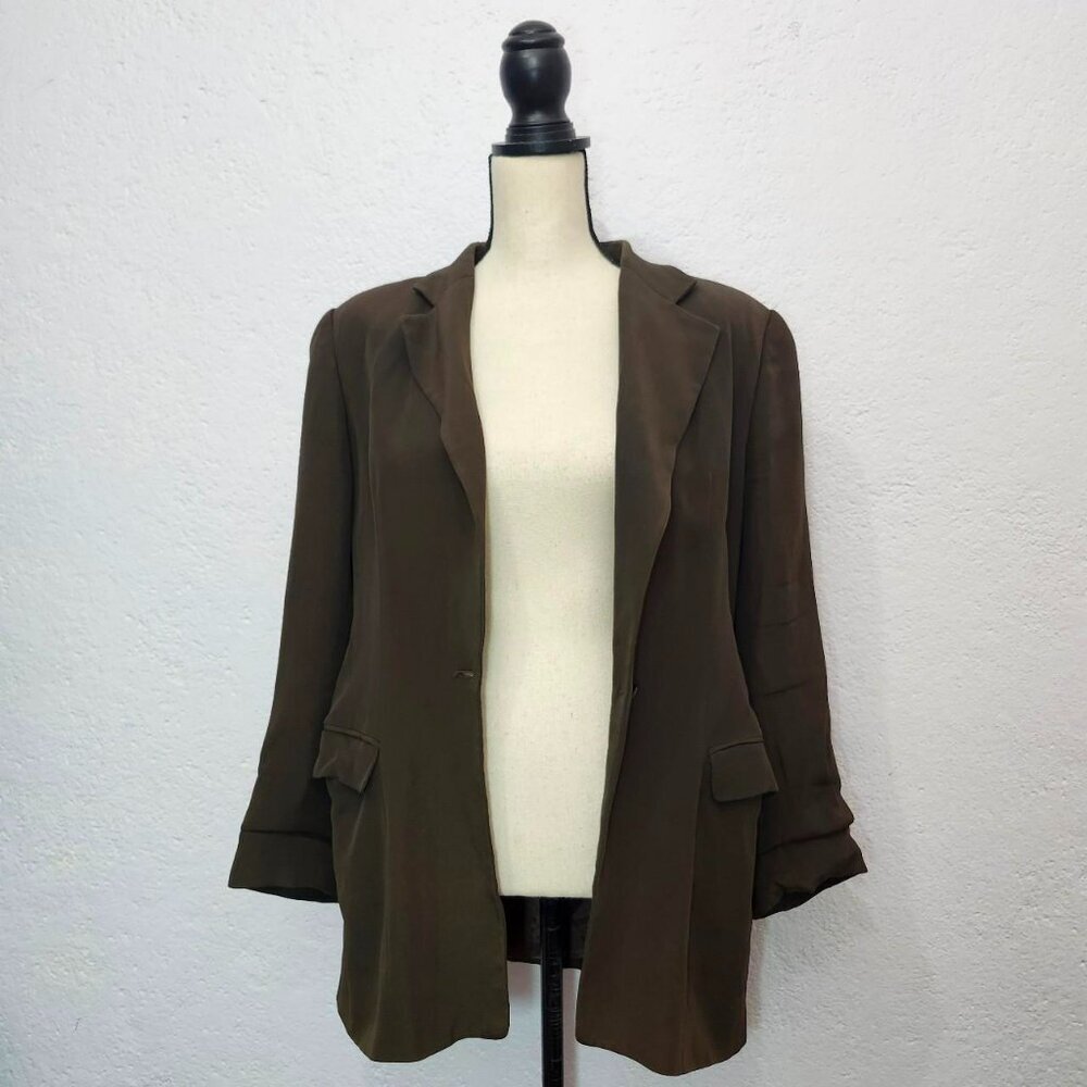 vintage Giorgio Armani forest green blazer jacket